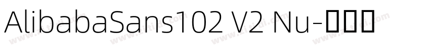 AlibabaSans102 V2 Nu字体转换